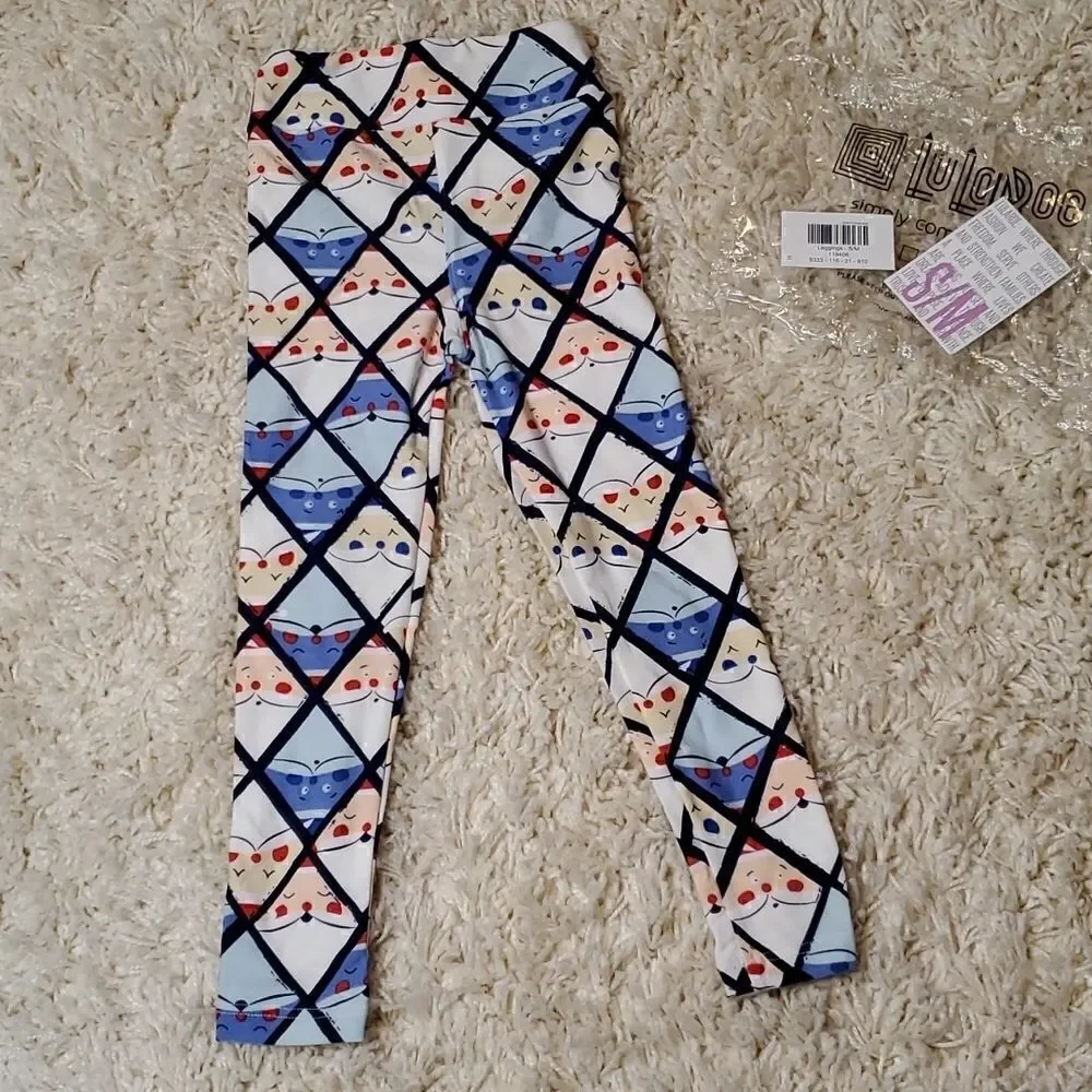 LULAROE Kids Christmas/Holiday Leggings - S/M